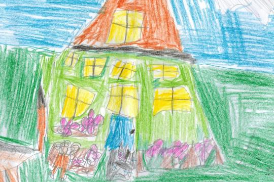 10-aastase poisi joonistus aiast