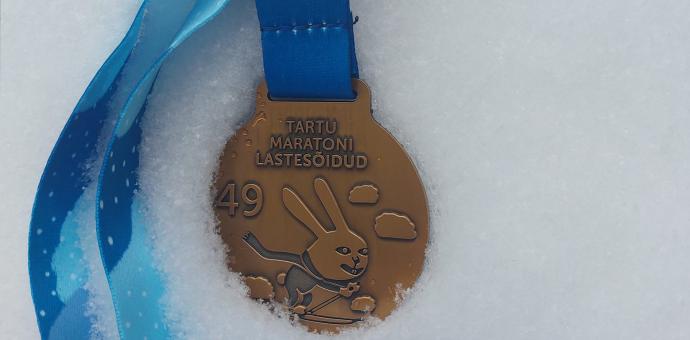 Tartu Maratoni lastesõitude medal