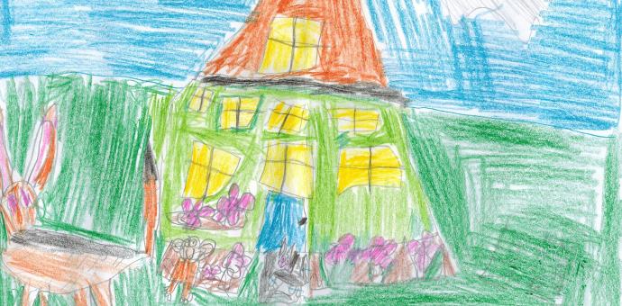 10-aastase poisi joonistus aiast